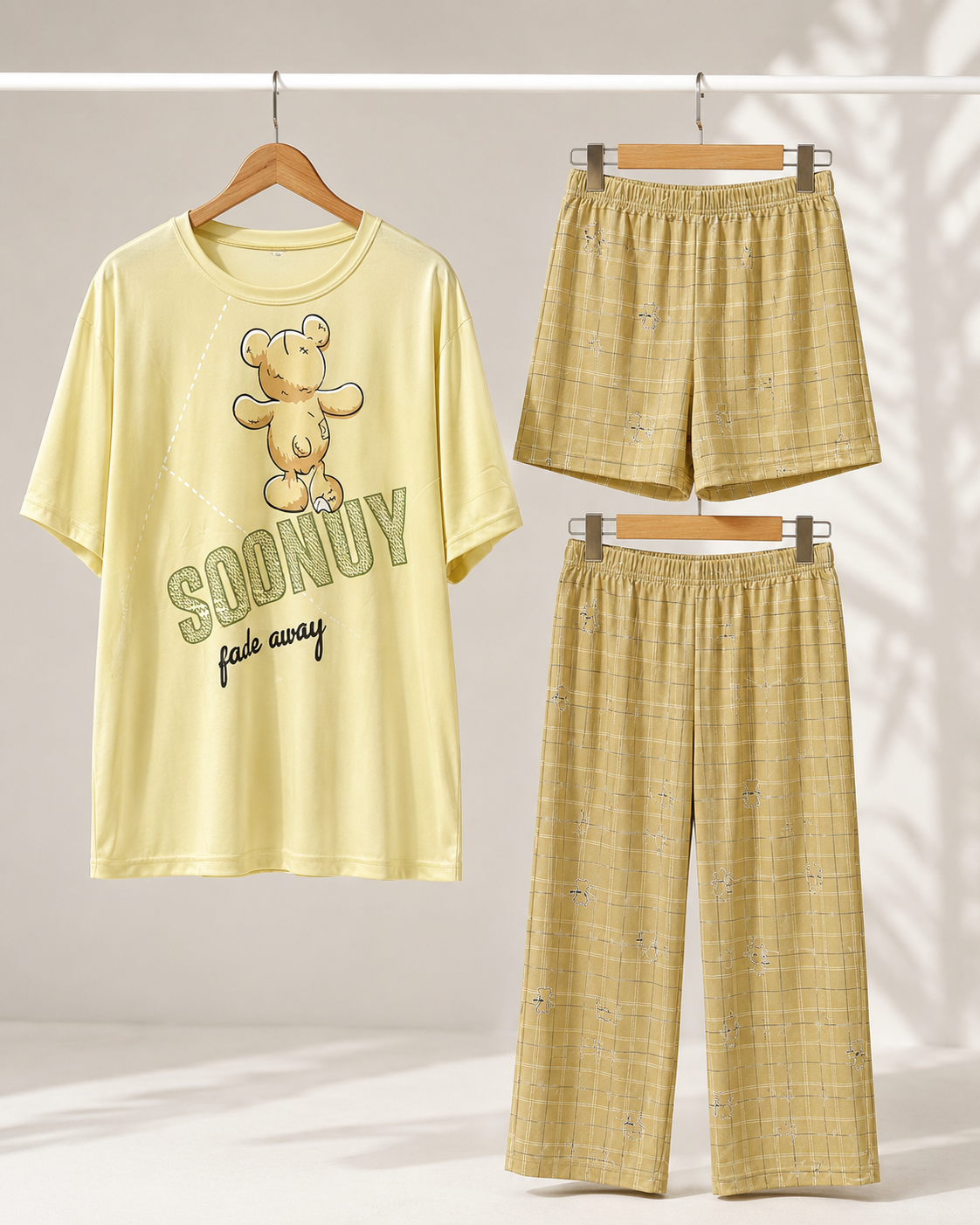 ست سه‌تیکه Teddy Checkered